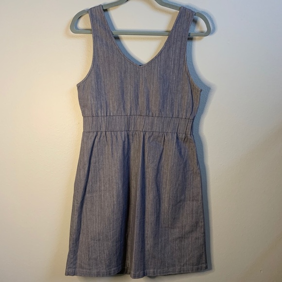 Sugarlips Sleeveless Dress S-M Denim Summer Cruise Cotton Blend Bodycon Zippers - Picture 7 of 11